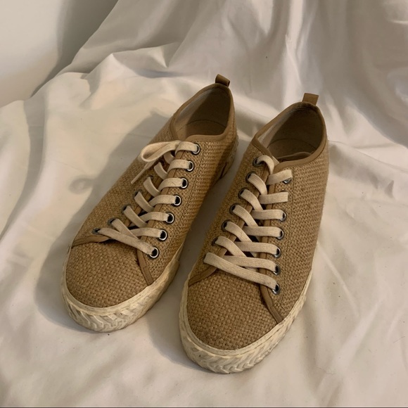 [SOLD] ASOS DESIGN Basket Weave Plimsolls with Chunky Sole - Picture 6 of 8